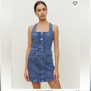 Reformation Dionne Denim Mini Dress. Size 4.